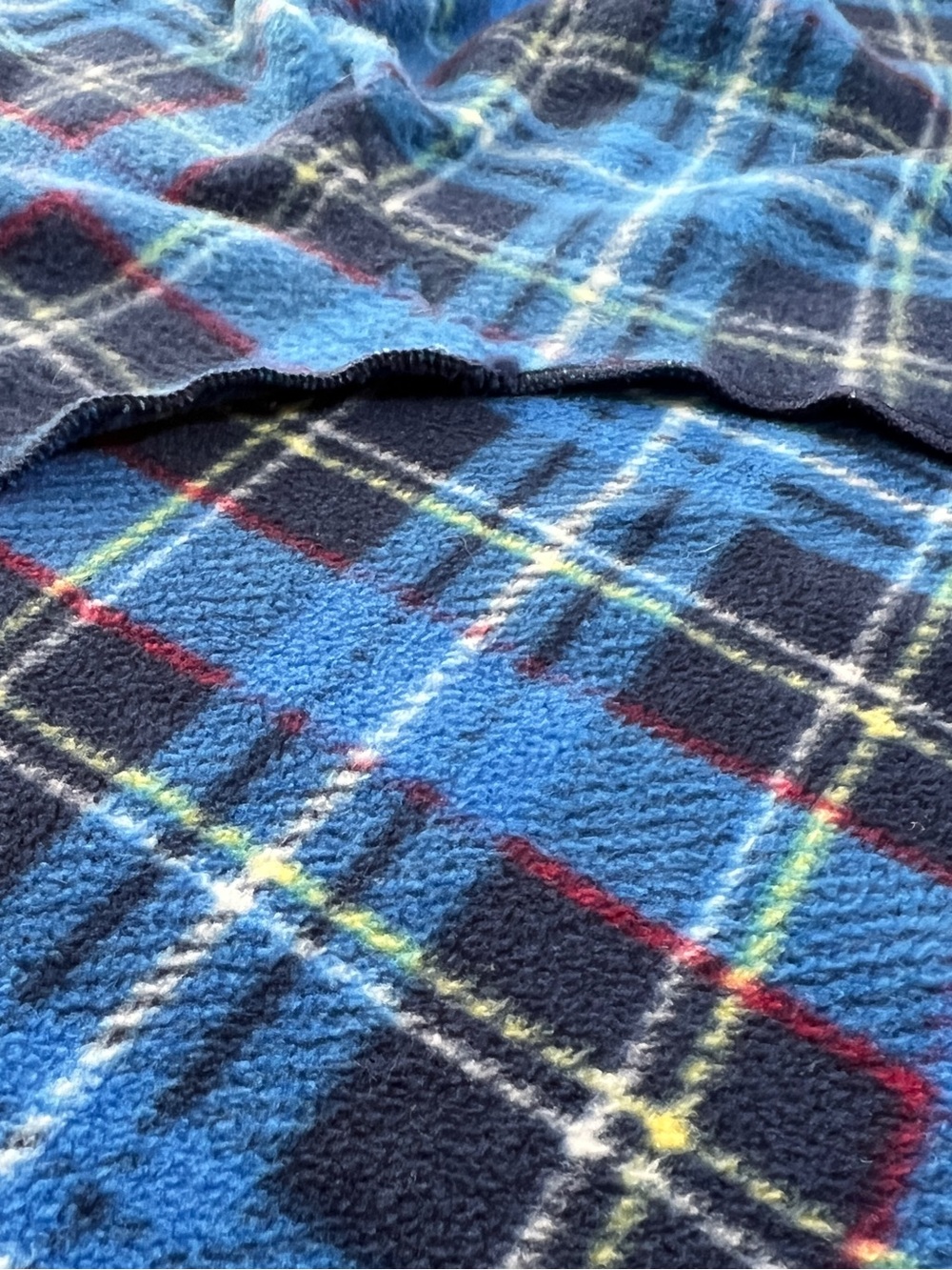 NWT Gold Paw Stretch Fleece Dog Jacket 26 Blue Plaid Made USA Large Breed - Picture 8 of 11